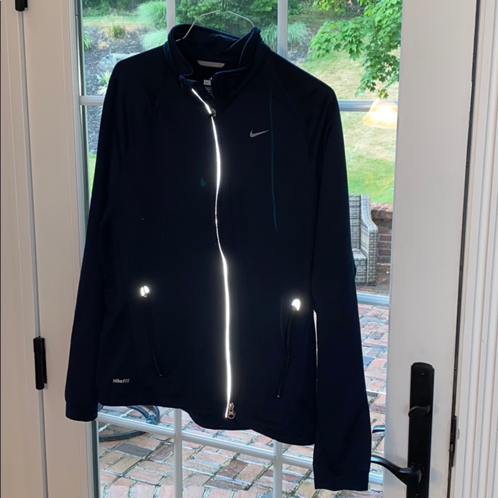 Nike zip front jacket size large
